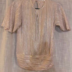 Venus Metallic Cream Top Size Medium